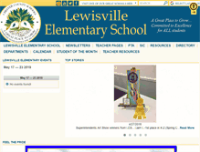 Tablet Screenshot of chester.lewisville.schooldesk.net
