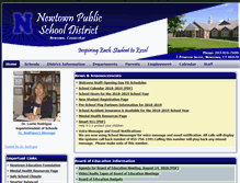 Tablet Screenshot of newtown.schooldesk.net